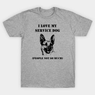 German Shepherd Service Dog T-Shirt